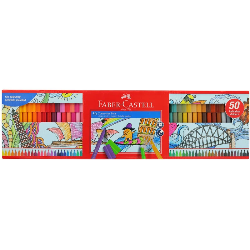 ماژیک رنگ آمیزی 50 رنگ فابرکاستل مدل Connector pens