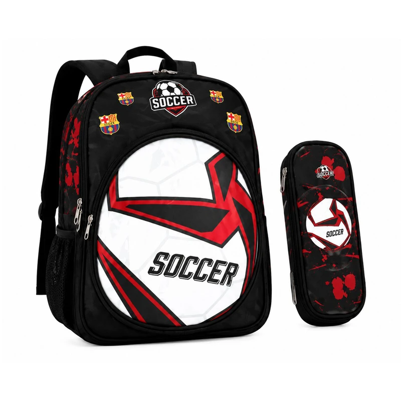کوله پشتی مدل Soccer به همراه جامدادی
