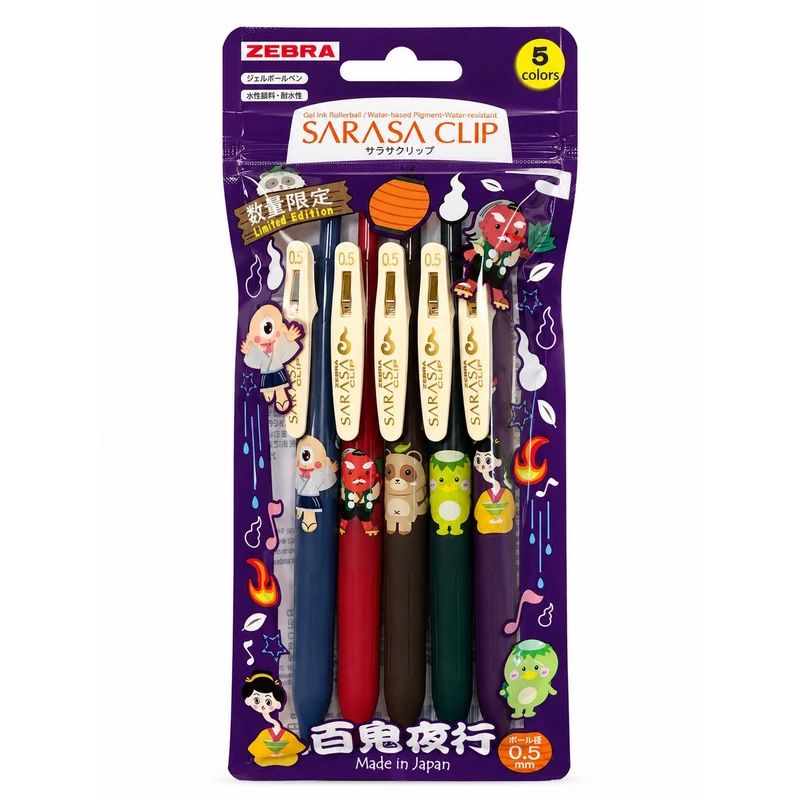 روان نویس 0.5 میلی متری زبرا مدل Japanese Monsters کد NO.CB بسته 5 عددی