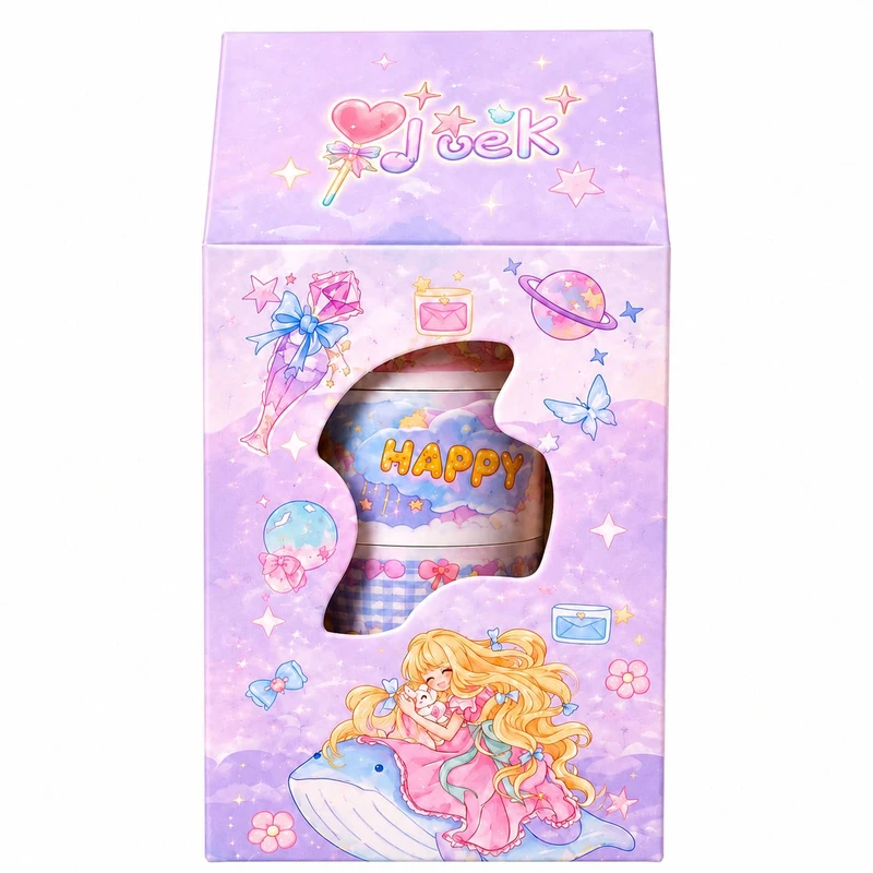 چسب نواری مدل واشی اکلیلی کد NO.2  عرض 2 سانتی متر بسته 6 عددی