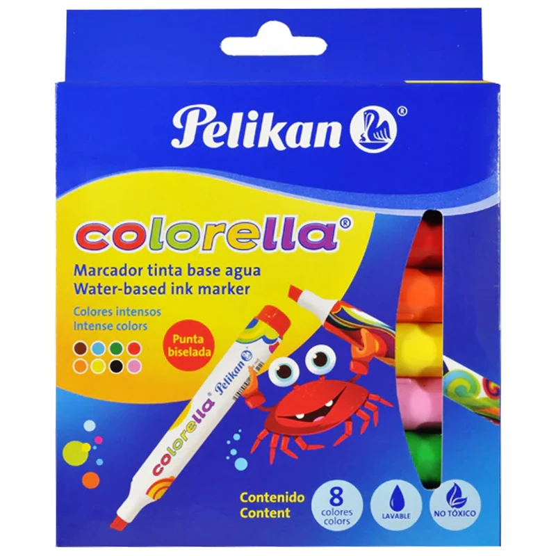 ماژیک علامت گذار پلیکان مدل Colorella بسته 8 عددی