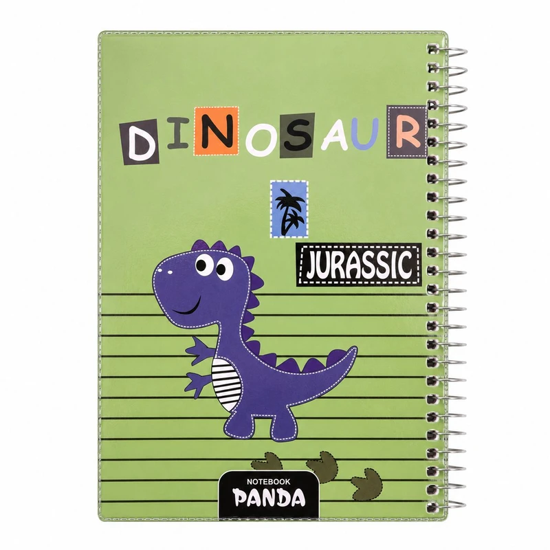 دفتر مشق 100 برگ پاندا مدل Dinosaur